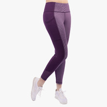 Royal Plum: Luxe Purple Pattern Leggings