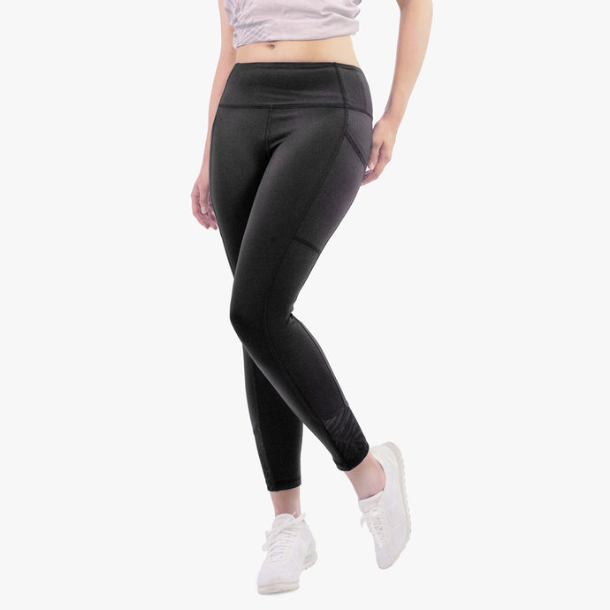 Mirage de Minuit : Leggings Exotiques Noir Obsidienne